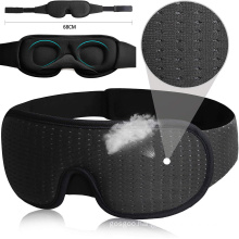 Summer 3D Breathable Memory Foam Eye Mask 100% Light Shade Sleeping Mask with Adjustable Band